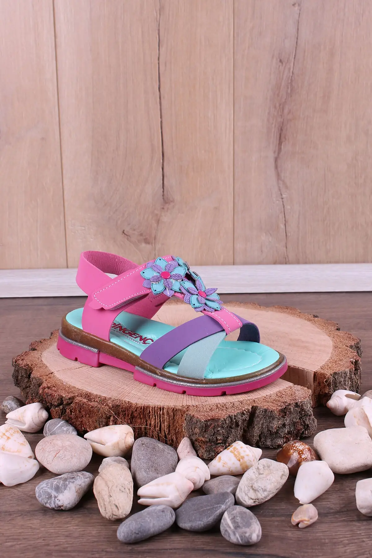 

Детские ортопедические сандалии, повседневная обувь для мальчиков и девочек, с декоративными цветами, 2021