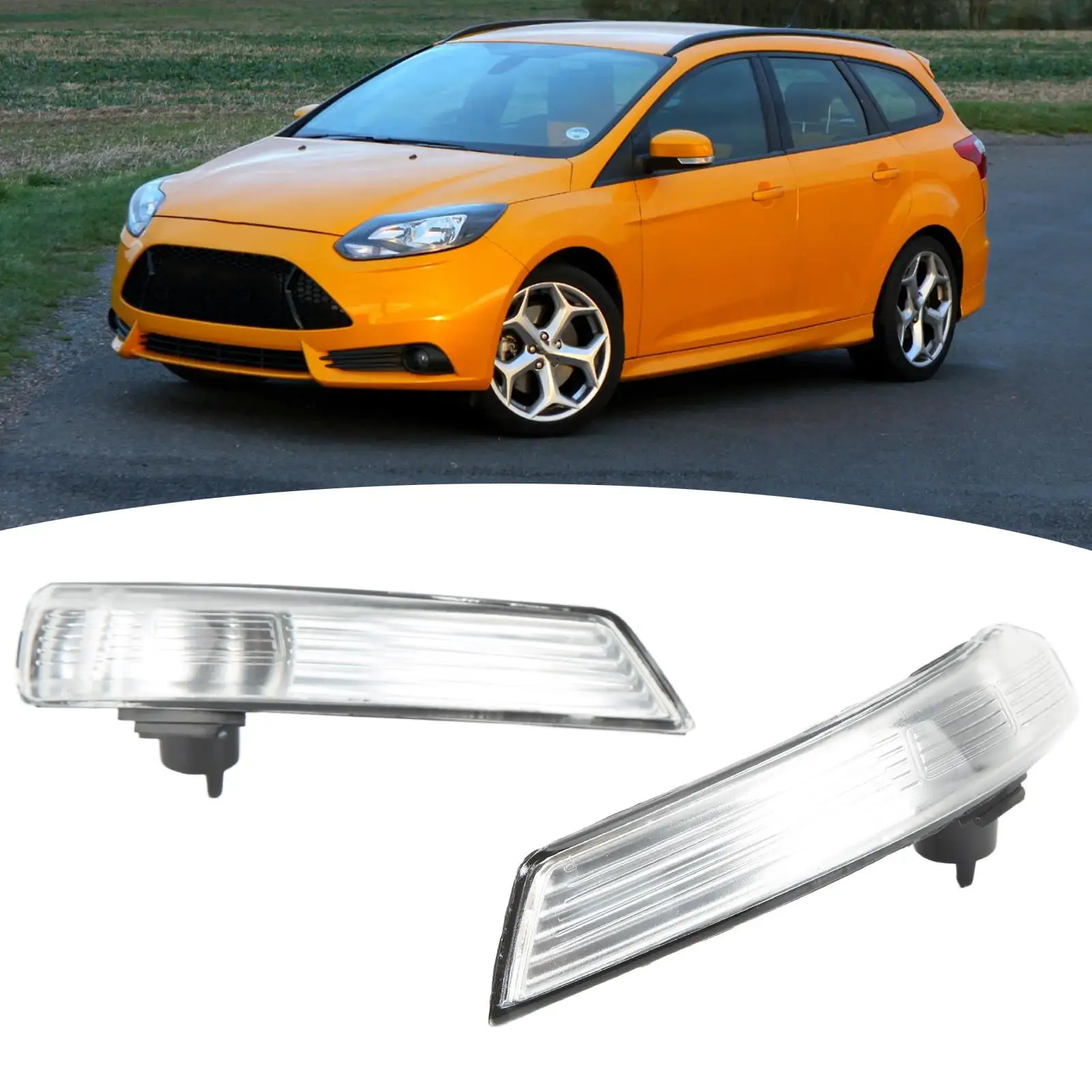 2 шт. указатели поворота зеркала на крыле для Ford Focus 2012-2018 — прочные боковые фонари