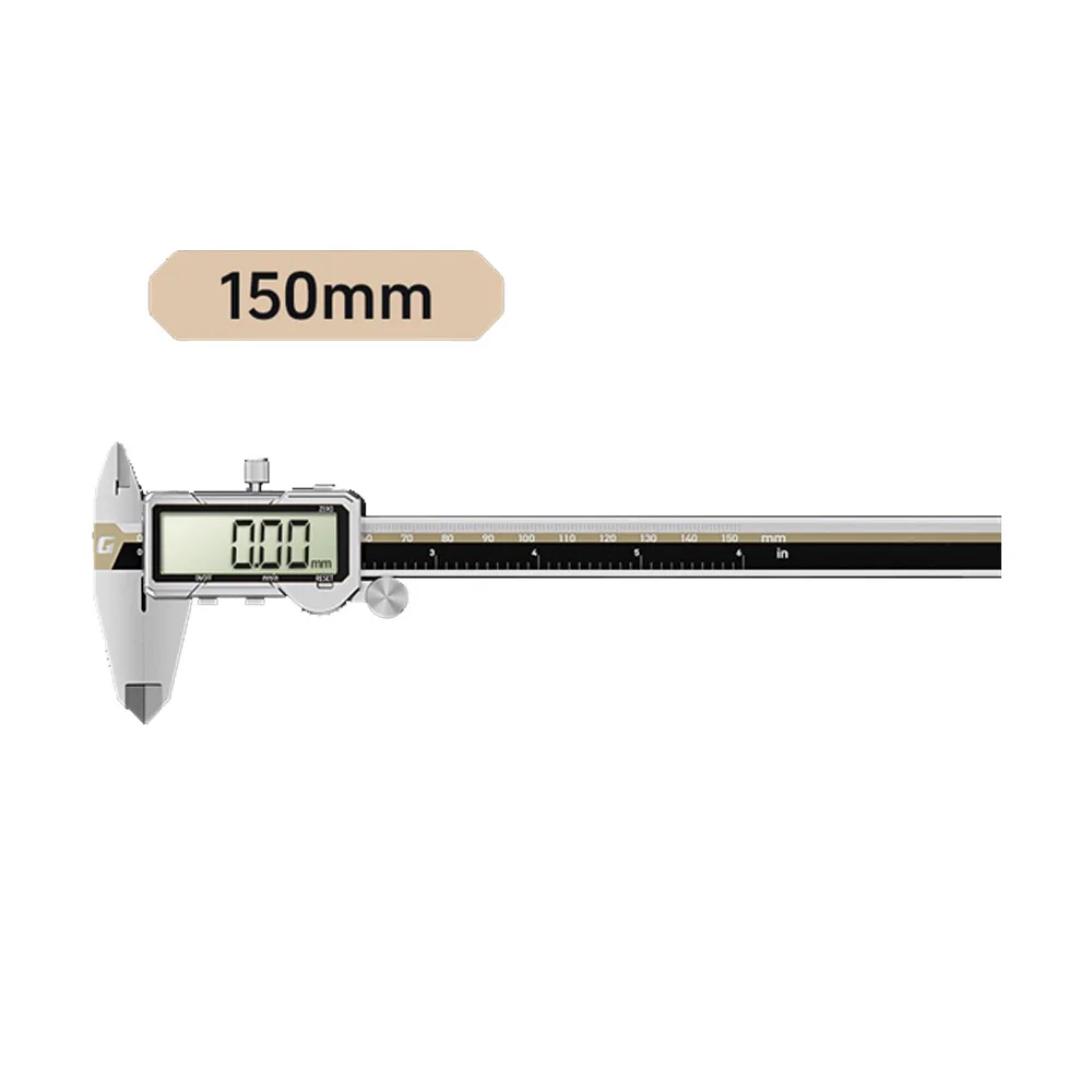 Фото Цифровой штангенциркуль с зарядным портом Type-C, 150/200/300 мм, точность 0,01 мм, нержавеющая сталь, корпус из АБС-пластика толщиной 3,5 мм №4