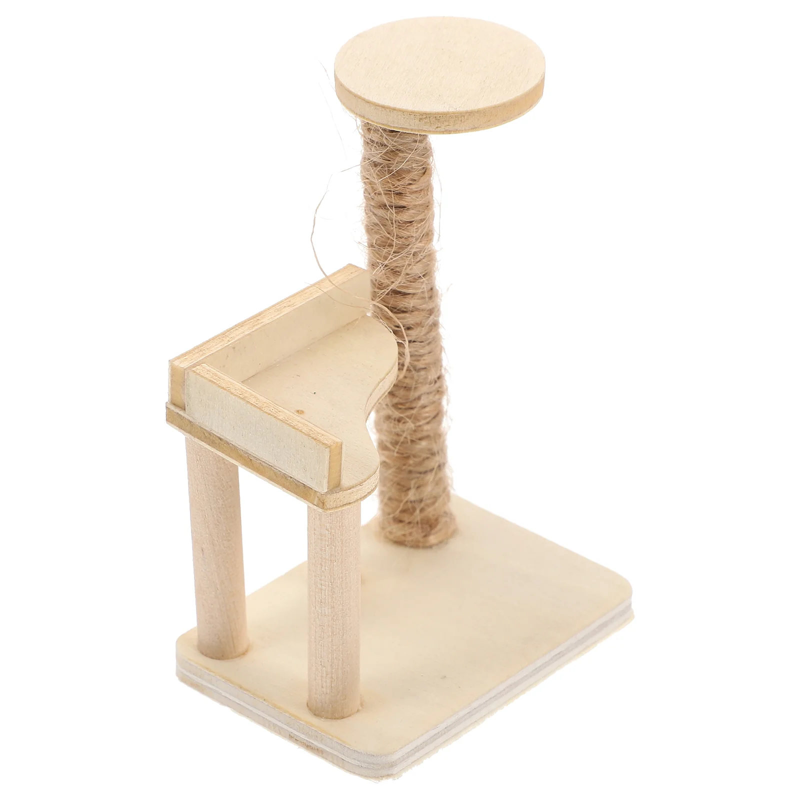 

Dollhouse Cat Climbing Frame Tree Model Mini Tower Adornment Wooden Furniture Miniature Models Small Ornament