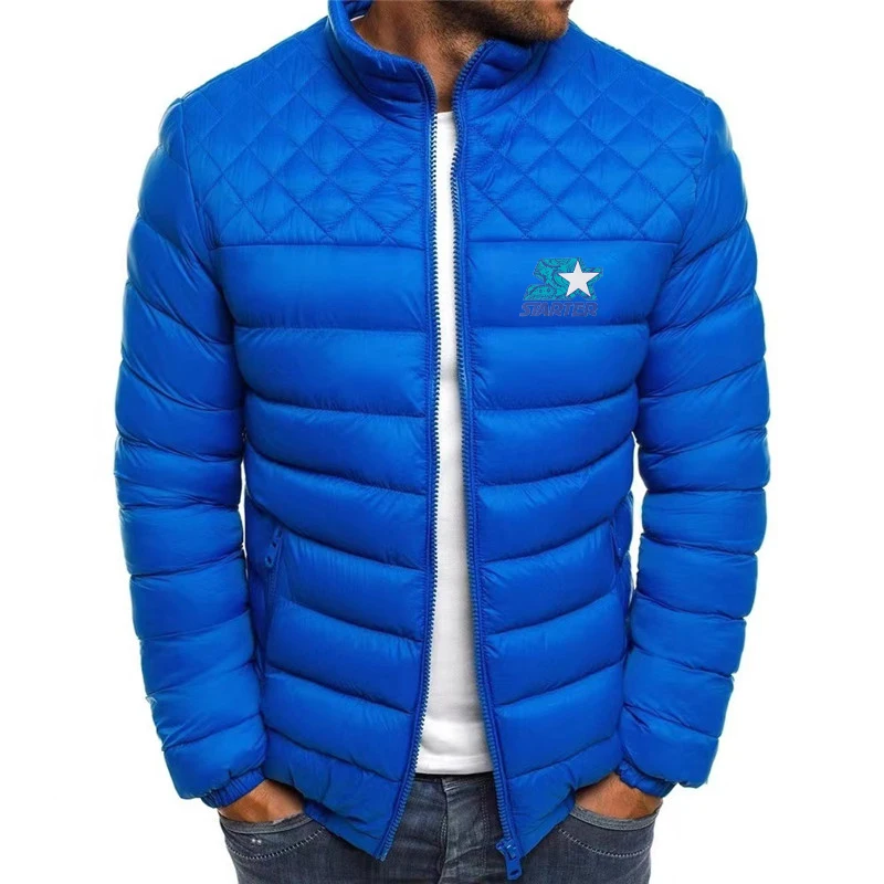 Brand STARTER Men's New Thickened Padded Jacket Loose Casual Down Jacket Winter Trend Fashionable Handsome Warm Padded Jacket