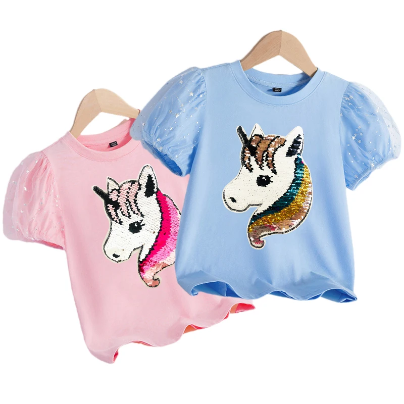 Детская футболка с единорогом для девочек