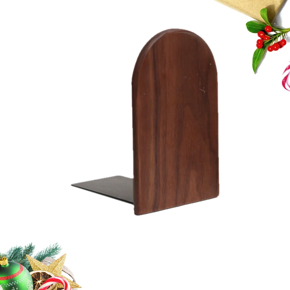 

Desktop Bookcase Wooden Bookends Children's Room Shelves Stoppers Bamboo Office Supports