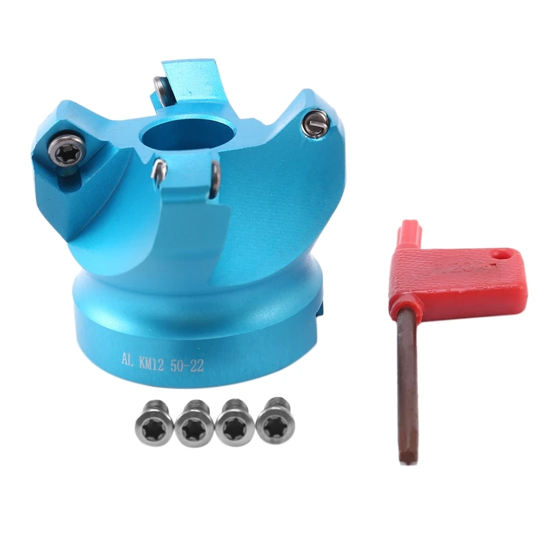 

Best 45 Angle KM12 Face Aluminium Plane Head End Mill Milling Cutter Insert Wholesale CNC Machine High Hardness Tools 4Flute