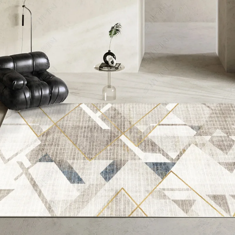 

Simple Geometric Carpet Modern Anti-skid Home Floor Mat Rugs Carpet For Living Room Bedroom Decor Kid Room Area Rug tapis