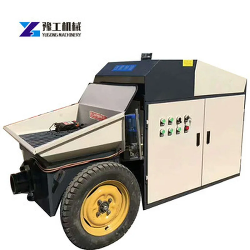 

Electric Mortar Concrete Pump Mobile Concrete Mixer with Pump