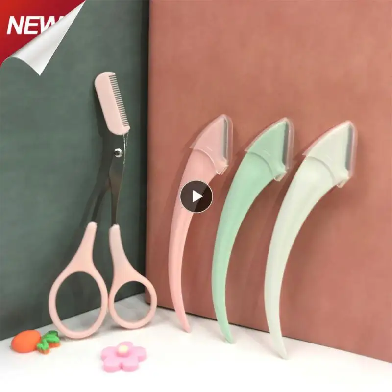 Eyebrow Scissors 5 Colors Shaping Perfect Eyebrows Convenient Design Professional Grooming Precise Trimming Beauty Tools