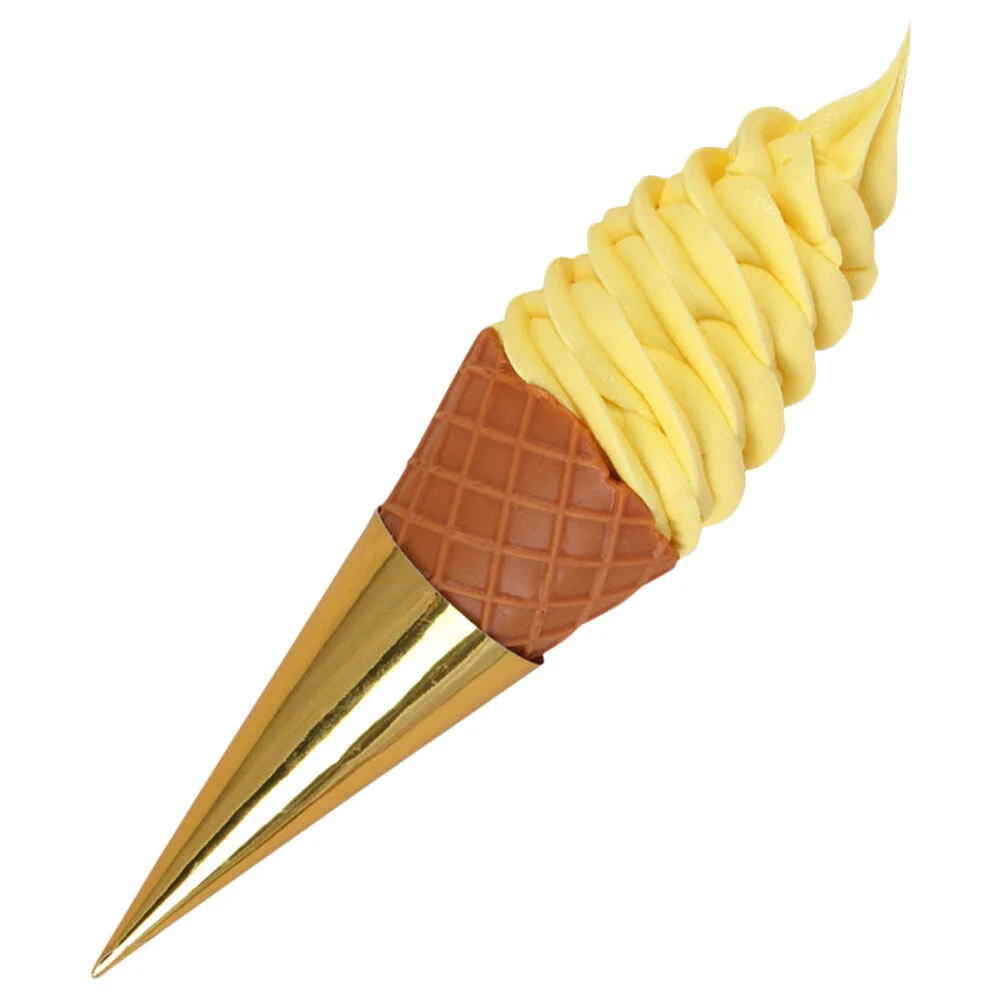 

Food Dessert Shop Display Prop Ice Cream Pretend Toy Fake Cone Coffee Bar Decor Paper Props Accessories