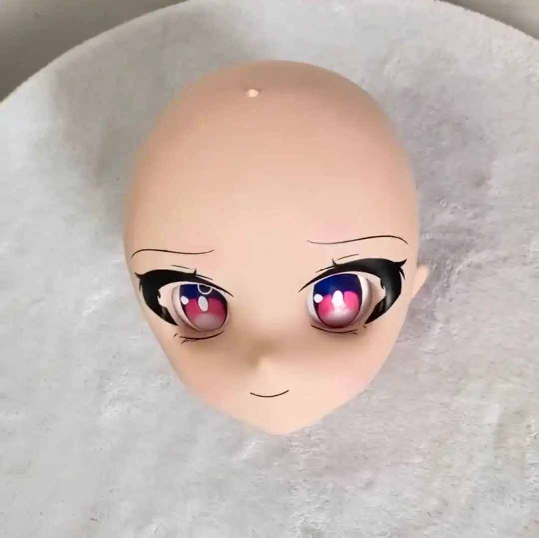 Фото Голова куклы BJD M6 с винтовым креплением, для анимации, двухмерная, виниловая, с возможностью установки парика №3
