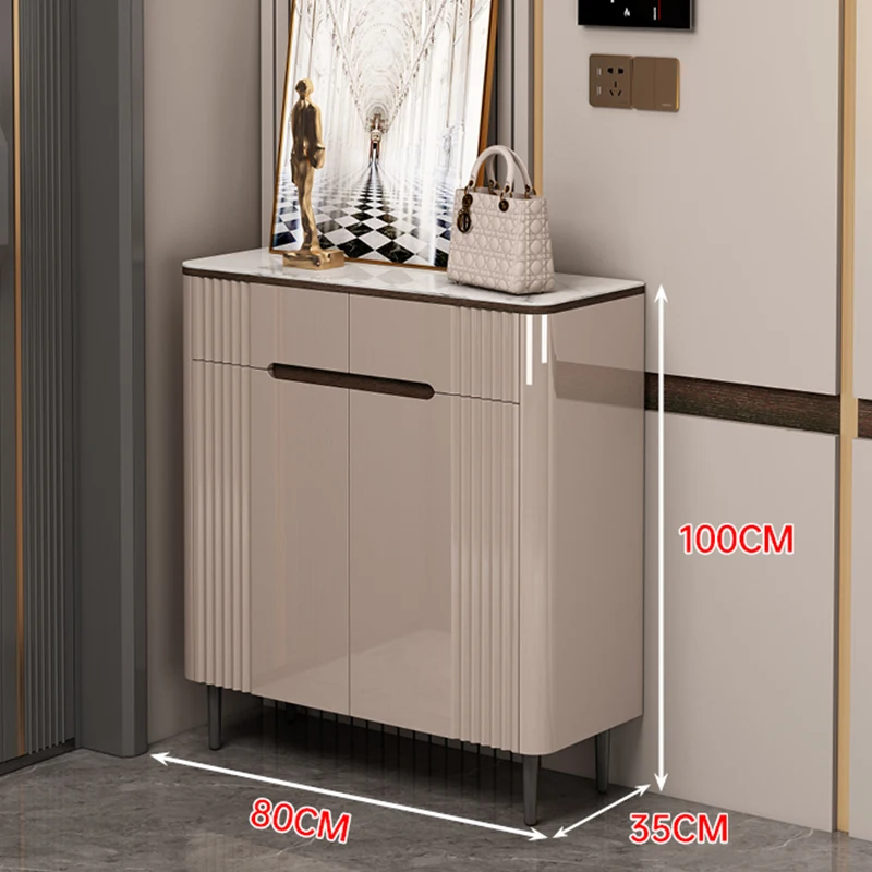 Кухонный буфет с декоративной полкой современные деревянные модульные полки