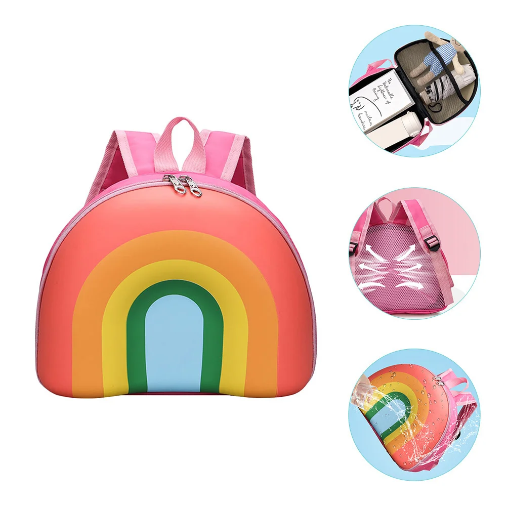 

Backpack Bag School Shoulder Kindergarten Bookbag Preschool Kids Elementary Rainbow Travel Plush Bags Girl Children Makeup