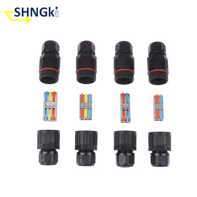 

IP68 Cable Waterproof Joint Wire Quick Connection Waterproof Connector 2/3Pin Solderless Lamp Wiring Outdoor Rainproof Terminal