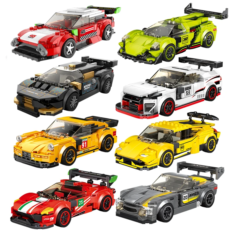 

NEW Super Racing Car 2023 City Speed Champions 41151 Sports Model 76916 Bricks Kits Classic Rally Old Vehicle Model Kids Toys