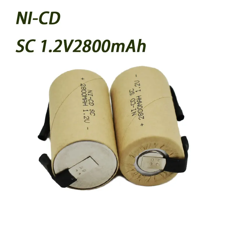 

1.2v SC Battery 2800mah DIY Tool Vacuum Battery Suitable for Makita Bosch B&D Hitachi Metabo Dewar Electric Screwdriver