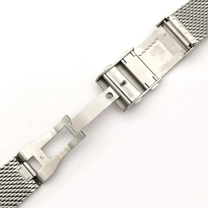 Pаспродажа Ремешок «Миланская петля» из нержавеющей стали для часов IWC Omega Huawei Samsung, металлический браслет для часов, складной ремешок для часов, 22 мм