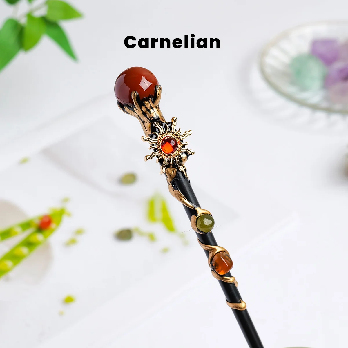 

Хрустальная волшебная палочка с дизайном подсолнуха