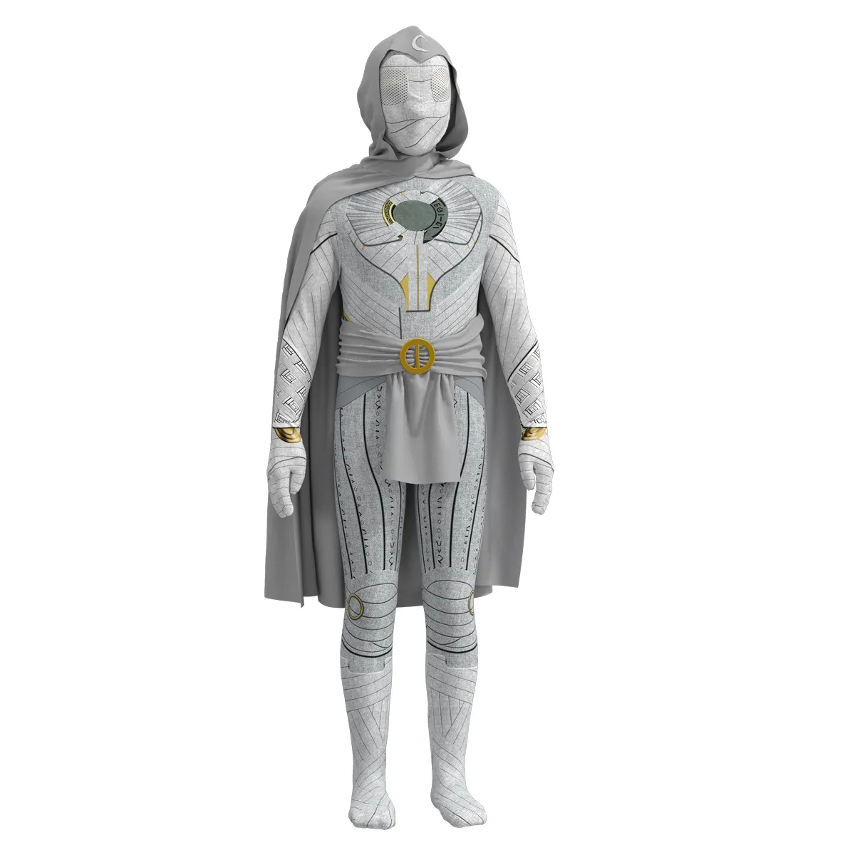 

Moon White Knight Cosplay Costume Superhero Zentai Suit Marc Spector Cosplay Jumpsuit Bodysuit Halloween Carnival Party Costumes