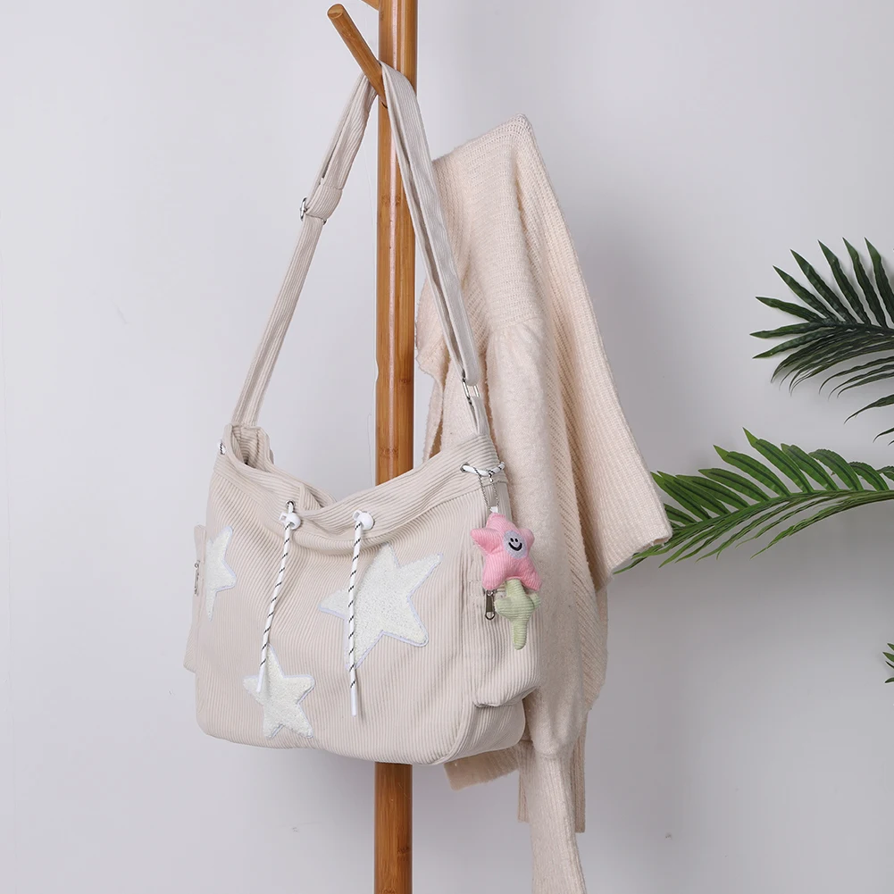 Женская Стильная Бархатная Сумка-мессенджер Со Звездами