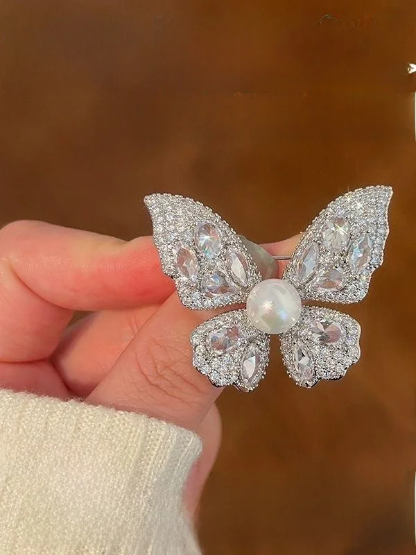 Осень и зима новый стильный корсаж доступная роскошная брошь с жемчугом