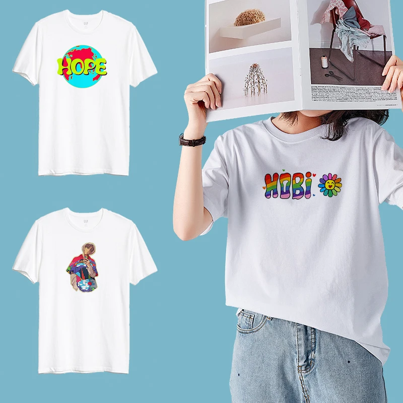 

Women's T-shirt Oversized Hope World Top T-shirt T-shirts White Summer Short Sleeve Sleeves Woman Tshirts Women-clothing Crop