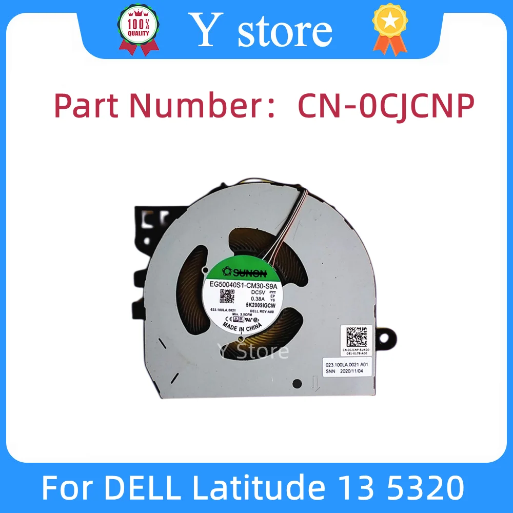 Новый оригинальный охлаждающий вентилятор для ноутбука DELL Latitude 13 5320 CJCNP CN-0CJCNP