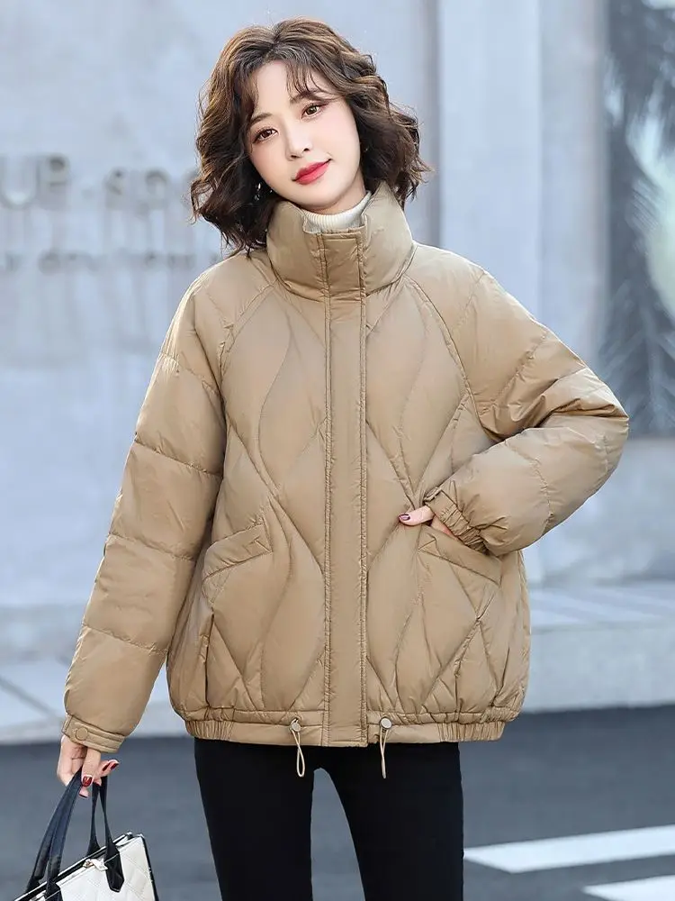 Женская короткая парка на молнии с хлопковой подкладкой