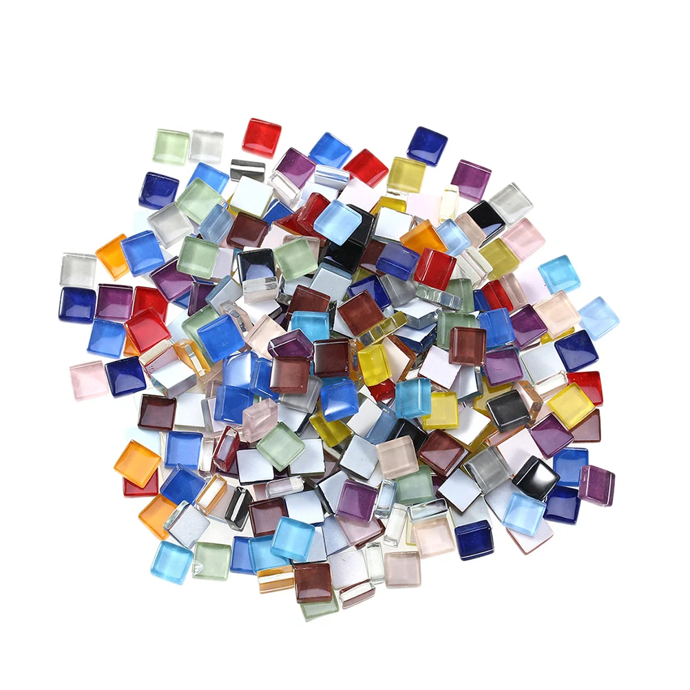 

1 Set Mosaic Tiles 10mm Square Colorful Mosaic Making Mosaic for Handmaking Ornaments Craft
