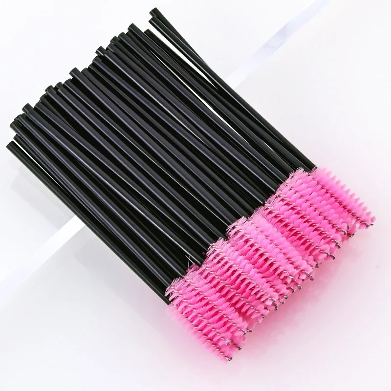 

50pcs Eyelash brush Extension Disposable Eye lashes Make Up Brushes Eyebrow Mascara Wand Applicator flexible can bent