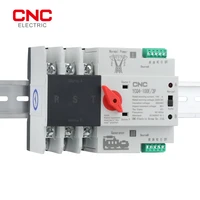 cnc 3p 63a100a din rail 3 phase ats dual power automatic transfer switch electrical selector switches uninterrupted power