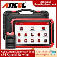 ancel ds700 obd2 scanner auto diagnostic tool all system scanner abs injector immo srs airbag dpf reset ecu coding scan tools