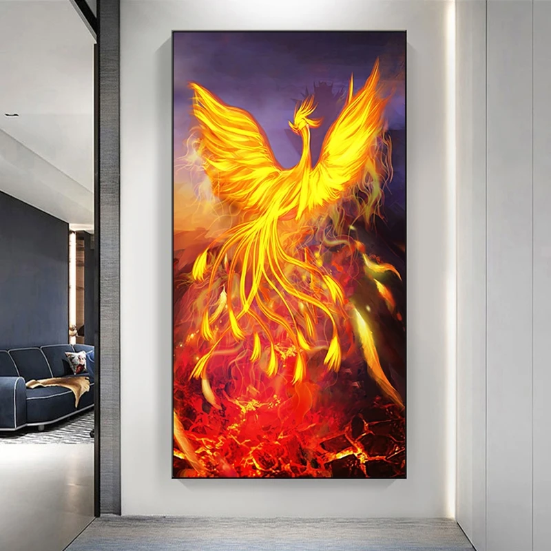 

5D Full Diamond Painting Animal Phoenix Cross Stitch Diamond Embroidery Art Kit Handicraft Home Decor Birthday Present