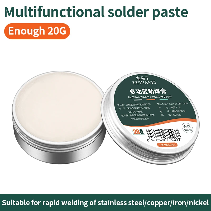 

LUXIANZI Многофункциональная паяльная флюсовая паста, канифоль, электронные детали, инструмент для ремонта печатной платы, медное железо, оловянная металлическая батарея, сварочное масло