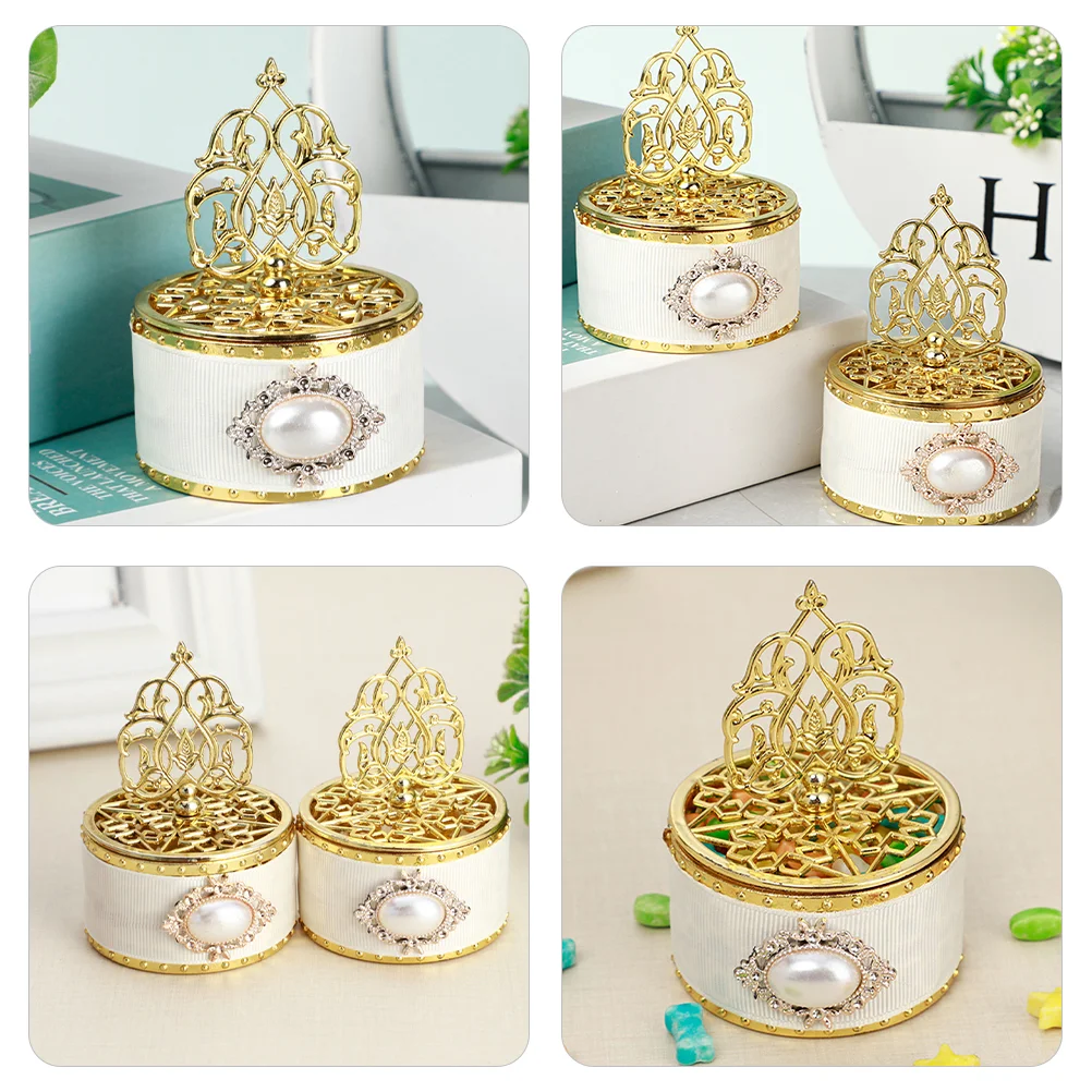 European Style Pearl Pagoda Candy Box Small Treat Boxes Cases Favor Containers Gift for Presents