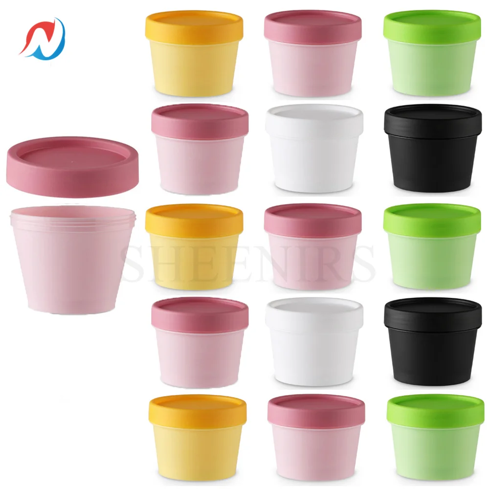 

Sheenirs 30Pc 50/100/200g Empty Container Cream Pot Plastic Refillable Bottle Cosmetic Box Travel Face Cream Cosmetic Container