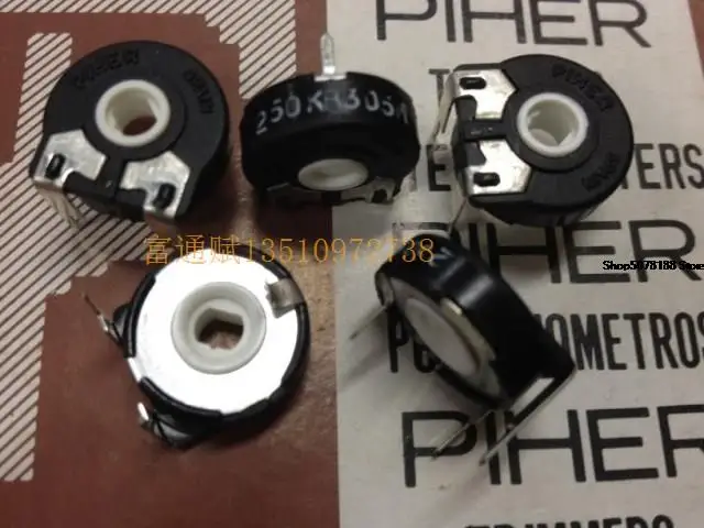 

Новый потенциометр Φ 15 мм горизонтальный 250K регулируемый резистор с овальным отверстием