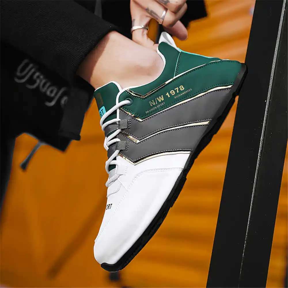 

lace up round foot orange man sneakers Tennis shoes 34 size trnis sport shose high-quality runner designer temis sport YDX1