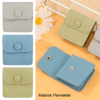 thickened portable delicate snap button storage pouch velvet bag necklace wrapping bag jewelry packaging bag