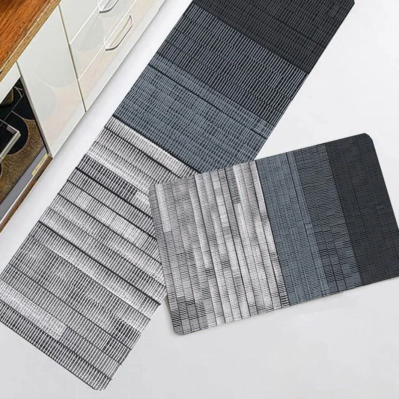 

Kitchen Mats Anti-slip Absorbent Bathroom Carpet Fashion Simple Nordic Style Entrance Doormat Living Room Floor Rug Decoration
