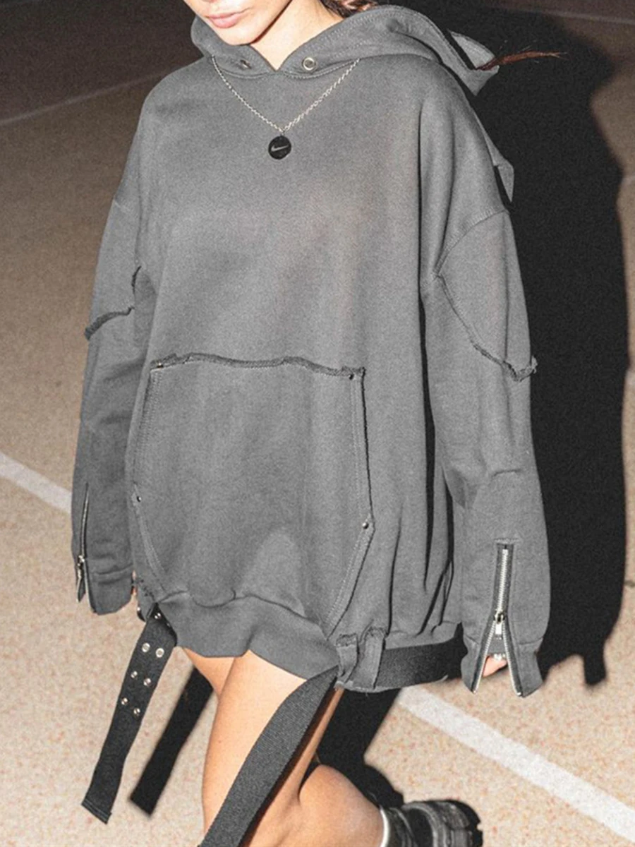 Уличная одежда VGH однотонные комплекты из двух предметов для женщин топы с