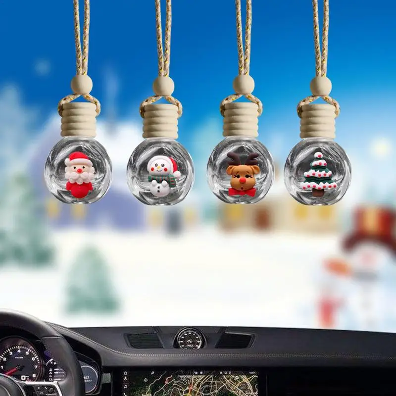 

Car Hanging Bottle Car Perfume Bottle Hanging Is Fitting For Hanging On Christmas Trees Ornament With Snowman Santa Tree Elk Toy