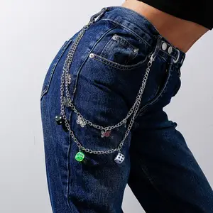 Pants Chain with Butterfly Heart Shape Wallet Chain Charm Jeans Pocket  Chains Hip Hop Rock Style Chains for Women Girls Dropship