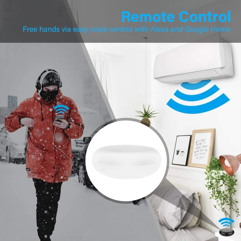 

8m Wireless Wifi-ir Controller Tuya/smart Life App Wifi Infrared Remote Controller High Quality Voice Control