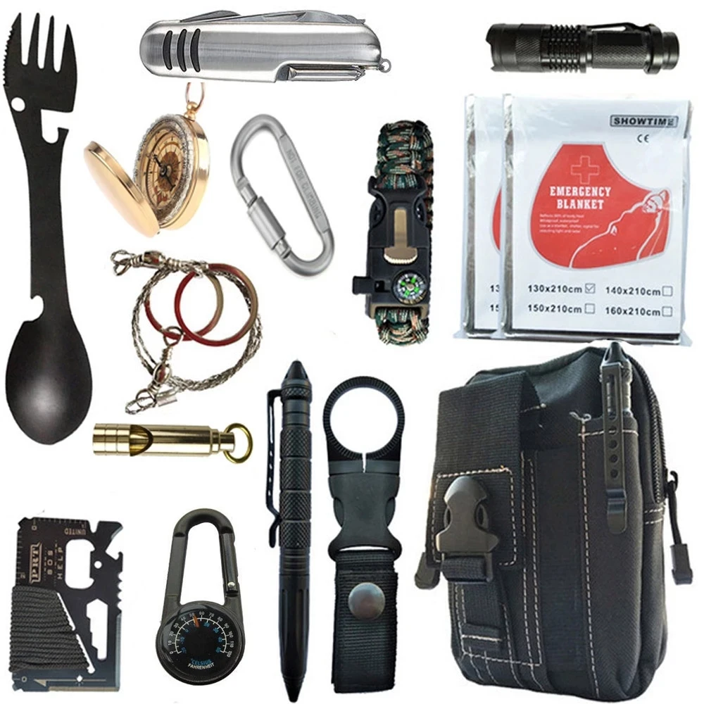 

Survival Gear and Equipment Survival kit Equipment Christmas Stocking Stuffers for Families Hiking Camping Adventures