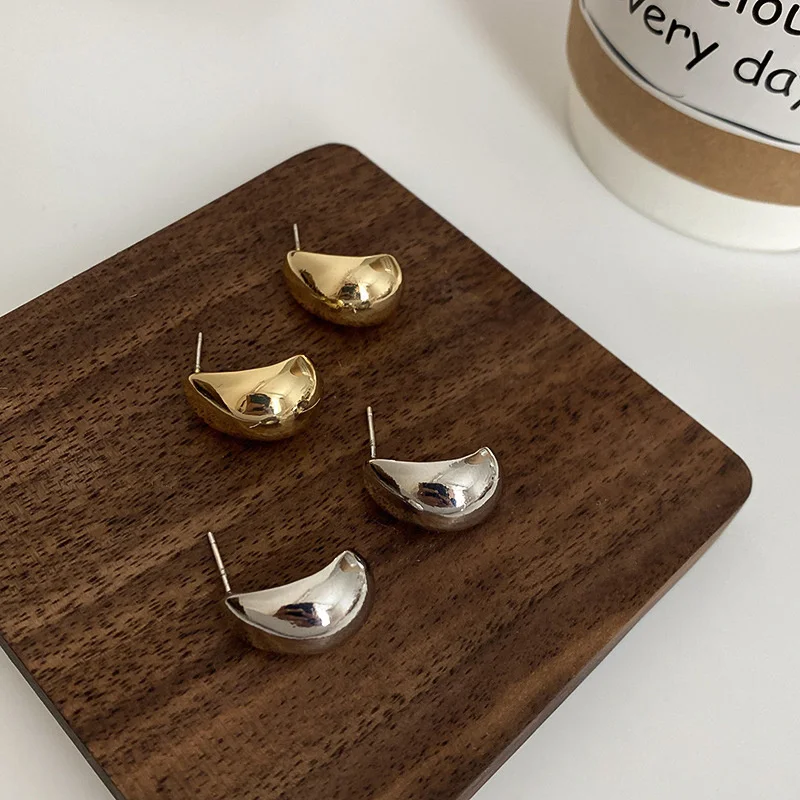 1 Пара простых сережек-гвоздиков в форме горошина для женщин модные корейские