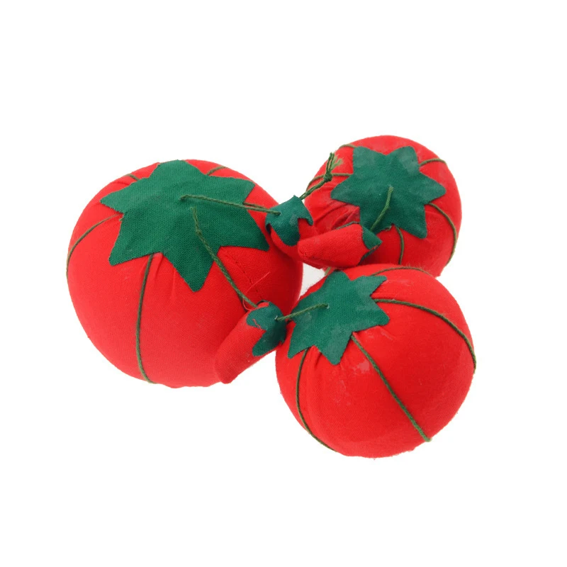Томатная игольница шарообразной формы для шитья Tomato Ball Shaped Sewing Needle Pin Cushion DIY Cross Stitch Tool Pincushions With Elastic Wrist Belt Accessories