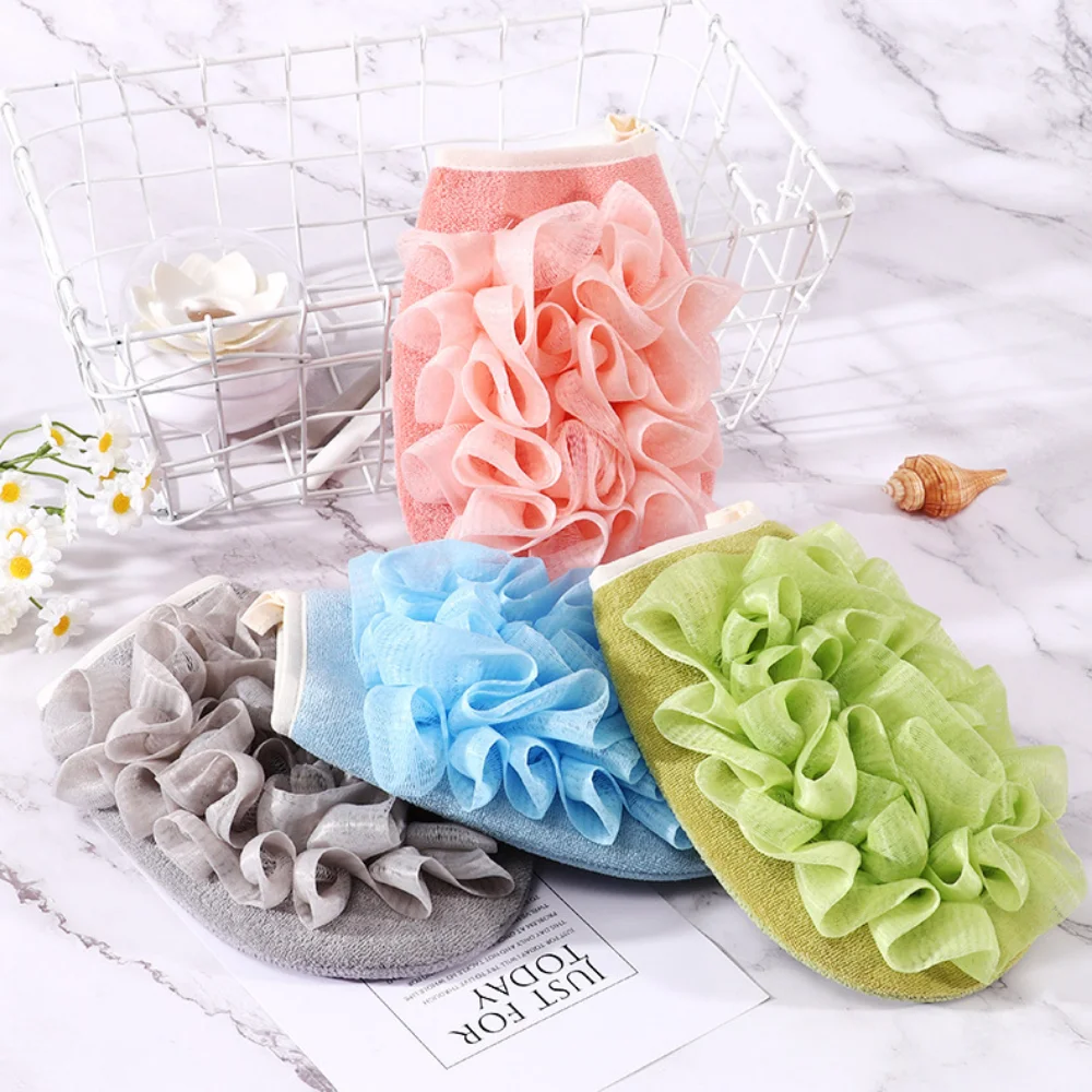 

Shower Spa Exfoliator Two-sided Bath Glove Body Cleaning Scrub Mitt Rub Dead Skin Removal Bathroom Massage Products SPA Foam