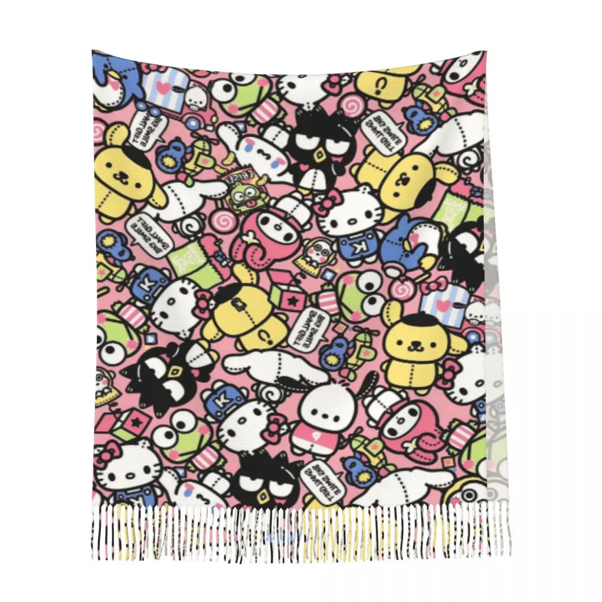 Классические шарфы Sanrio теплые с милым рисунком Дамский зимний подарок