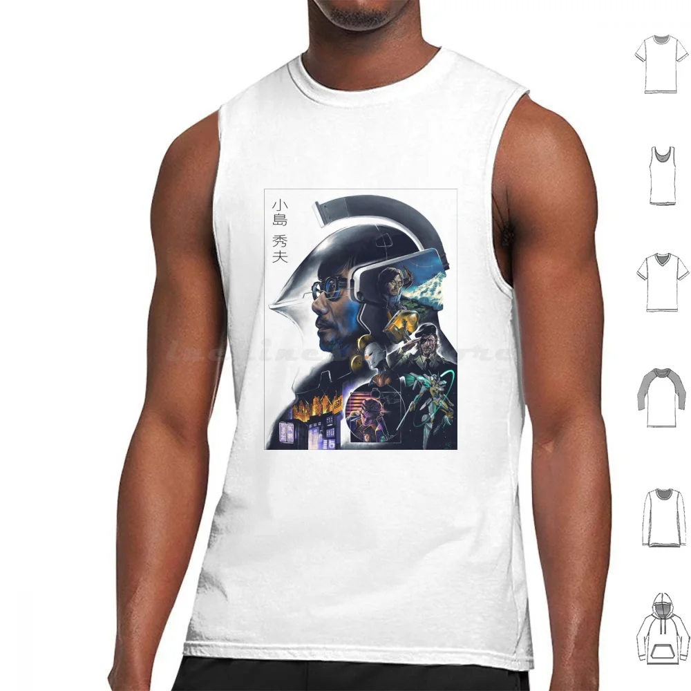 

Hideo Kojima Tank Tops Vest Sleeveless Hideo Kojima Kojima Hideo Death Stranding Mgs Death Kojima Productions Metal Gear Solid