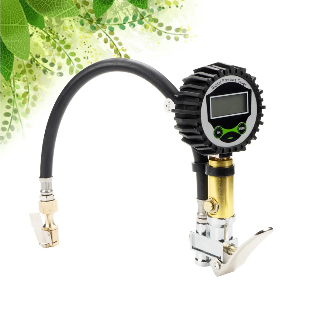 

Цифровой манометр 60PSI, измеритель давления воздуха в шинах повышенной эксплуатационной надежности (серебристый)