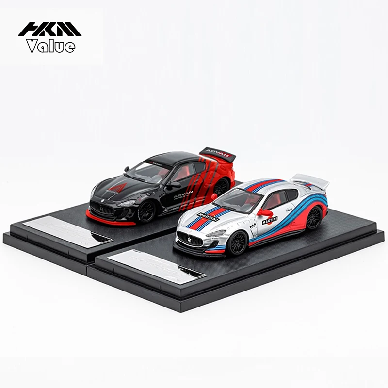 

Pre-Order HKM Value 1:64 Model Car Maserati LB Wide Body Gran Turismo Stradale (GTS) Alloy Die-Cast -Silver Martini & Advan